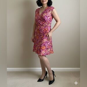 Vibrant Pink and Orange colour set. Separate top & skirt Size S